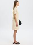 Selected Tie Waist Cotton Knit Mini T-Shirt Dress, Birch