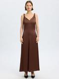 SELECTED FEMME Nora Twisted Strap Maxi Dress, Chestnut