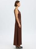SELECTED FEMME Nora Twisted Strap Maxi Dress, Chestnut