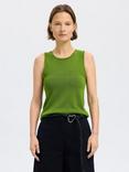 Selected Sleeveless Knit Tank Top, Green