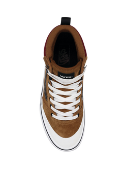 Vans Side Stripe Hi Top Trainers - view 2, Brown