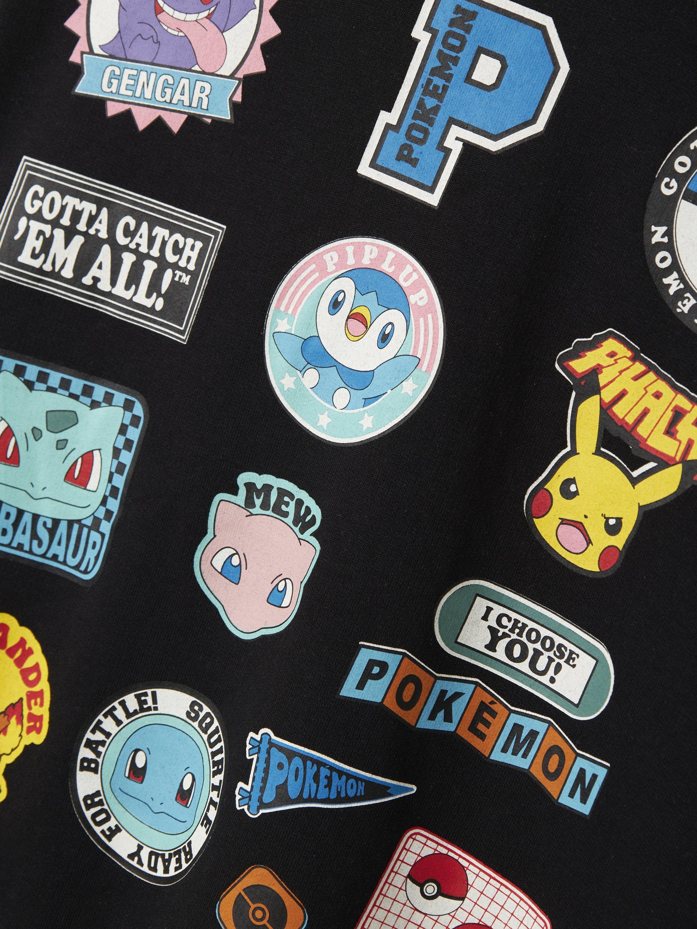 Product image 3 of 5, which shows NAME IT Kids' Cotton Blend Pokémon Sweatshirt, Black, 6 years