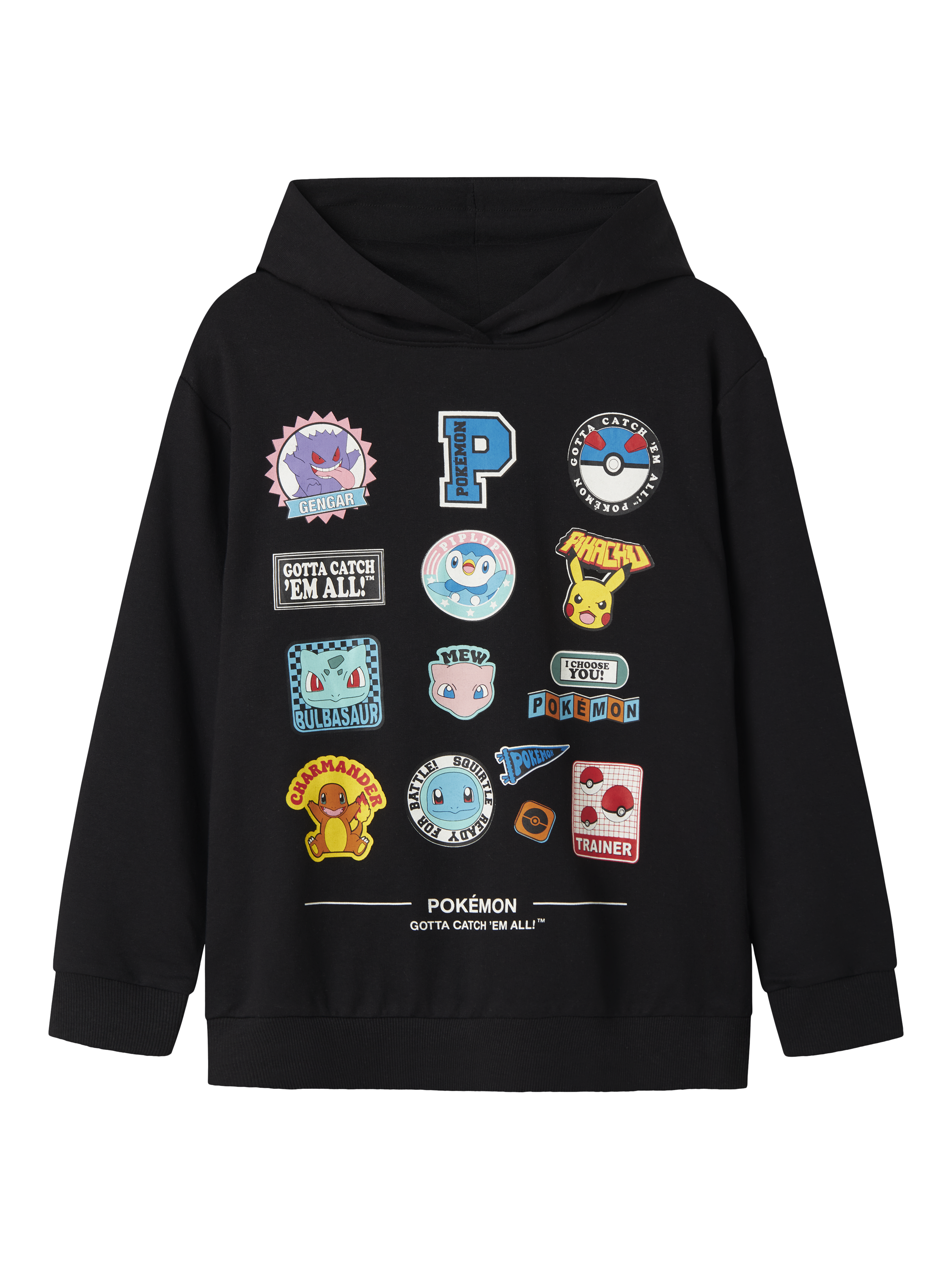 Product image 4 of 5, which shows NAME IT Kids' Cotton Blend Pokémon Sweatshirt, Black, 6 years