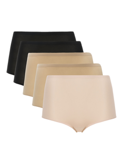 Chantelle Soft Stretch High Waist Knickers, Pack of 5, Multi, Multi