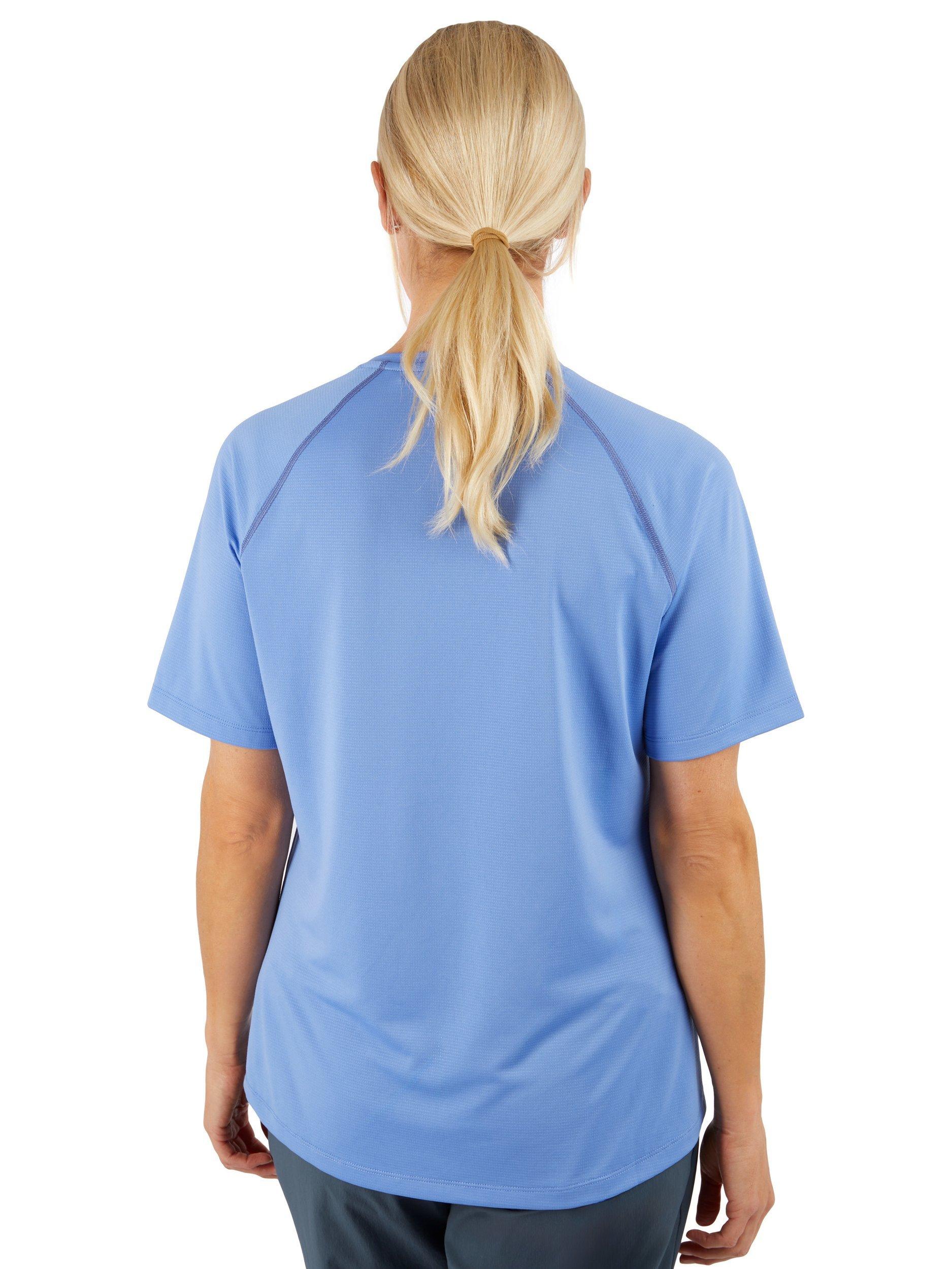 Product image 2 of 5, which shows Rohan Women's Cirrus Active Short Sleeve Jersey T-Shirt, Sorrento Blue, XS