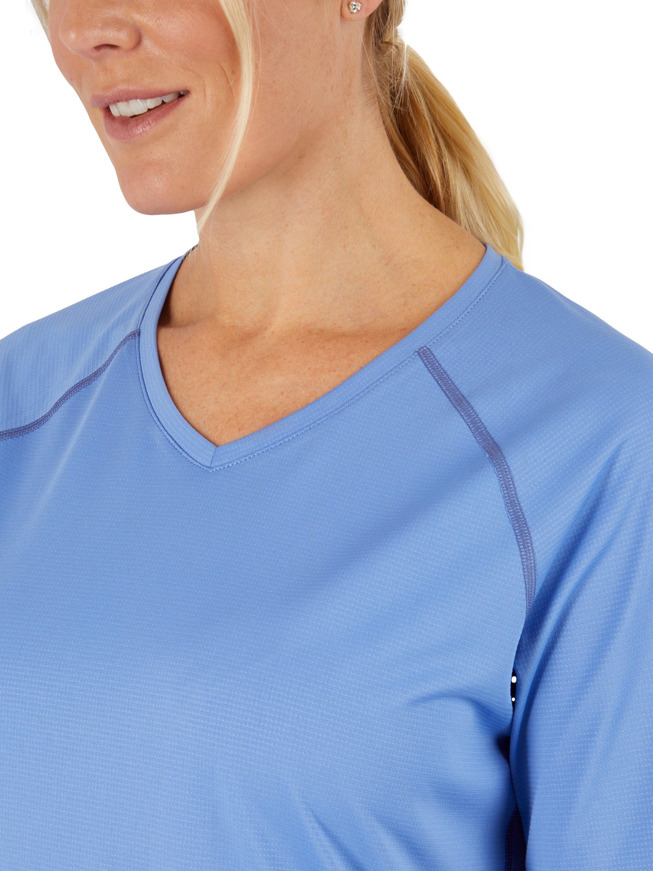 Product image 5 of 5, which shows Rohan Women's Cirrus Active Short Sleeve Jersey T-Shirt, Sorrento Blue, XS