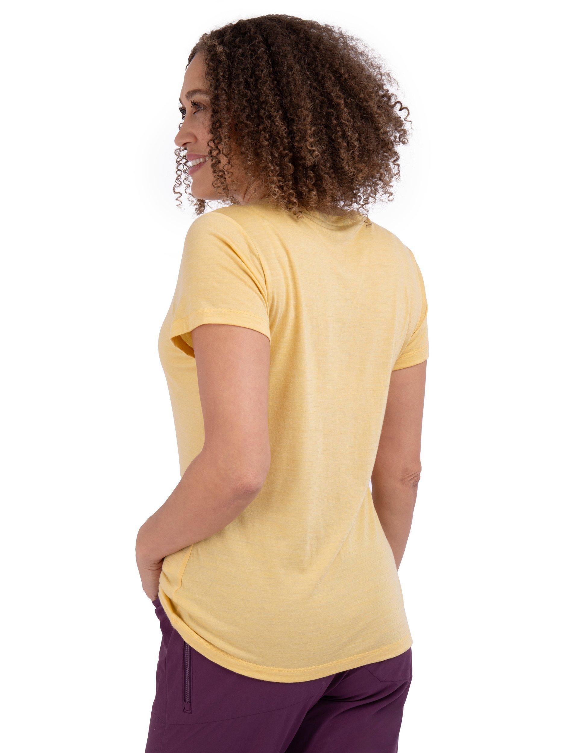 Product image 2 of 11, which shows Rohan Women's Merino Cool Temperature Regulating T-Shirt, Tuscan Yellow Marl, XS