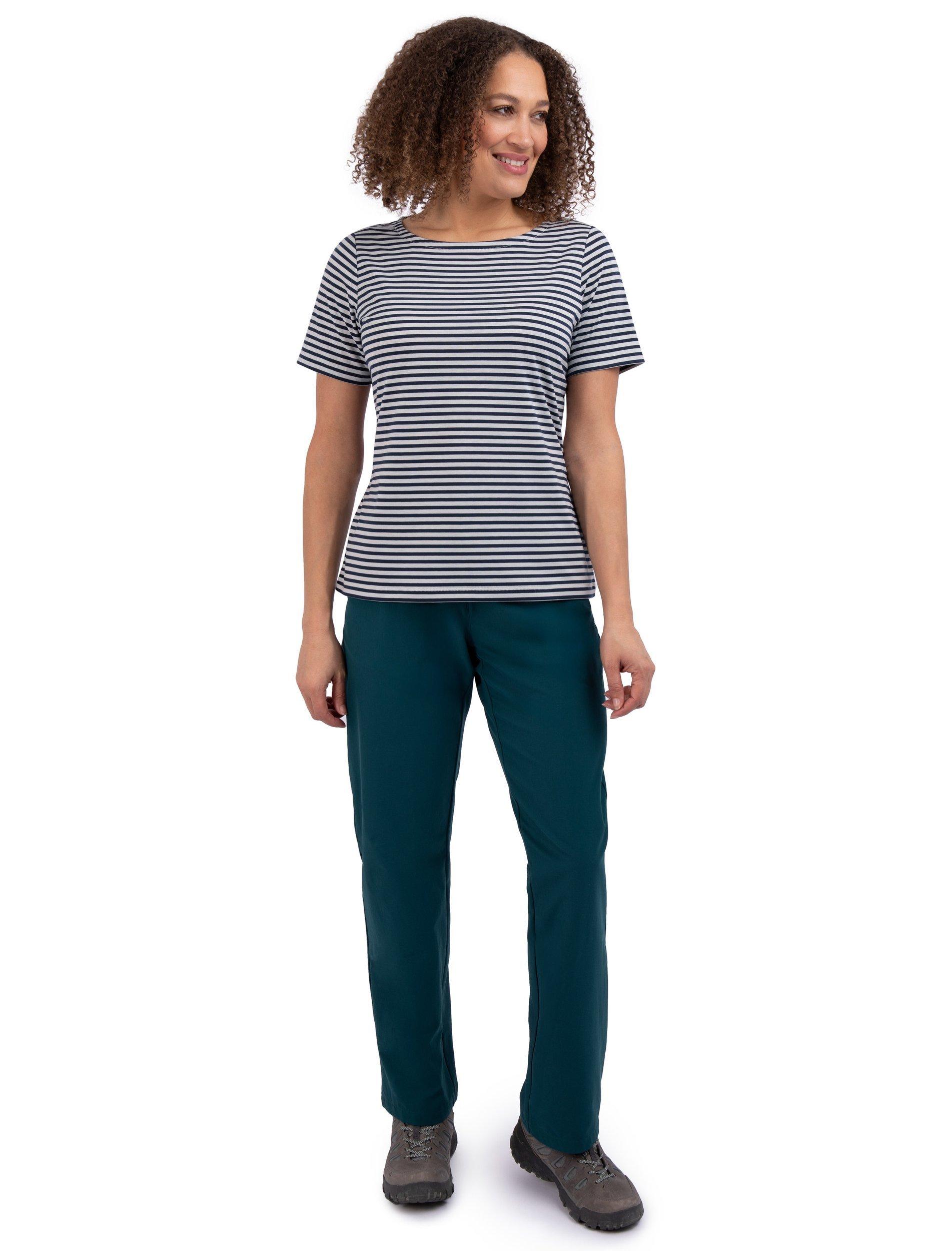 Product image 4 of 5, which shows Rohan Shoreline Short Sleeve Striped T-Shirt, French Blue, S