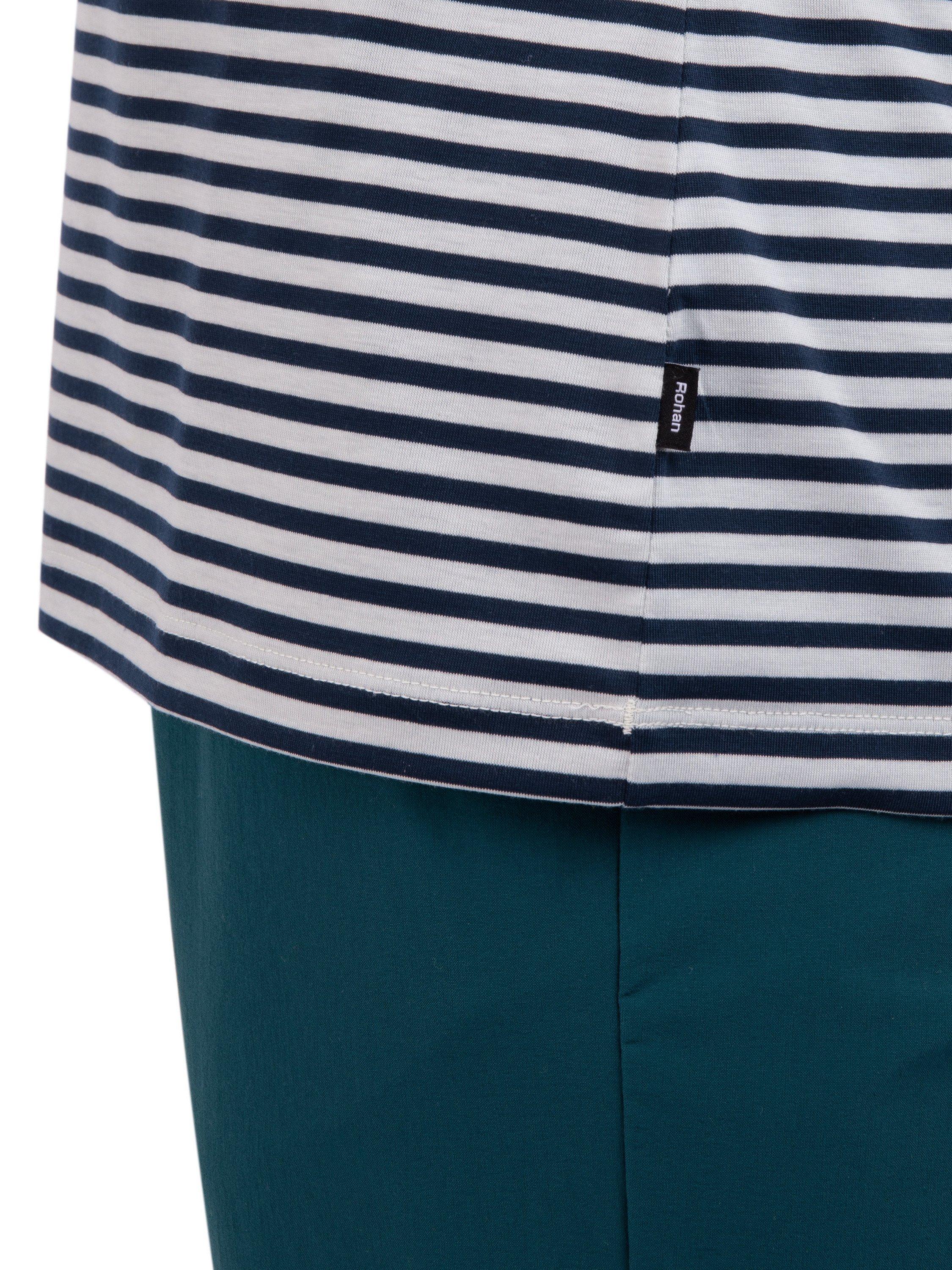 Product image 5 of 5, which shows Rohan Shoreline Short Sleeve Striped T-Shirt, French Blue, S