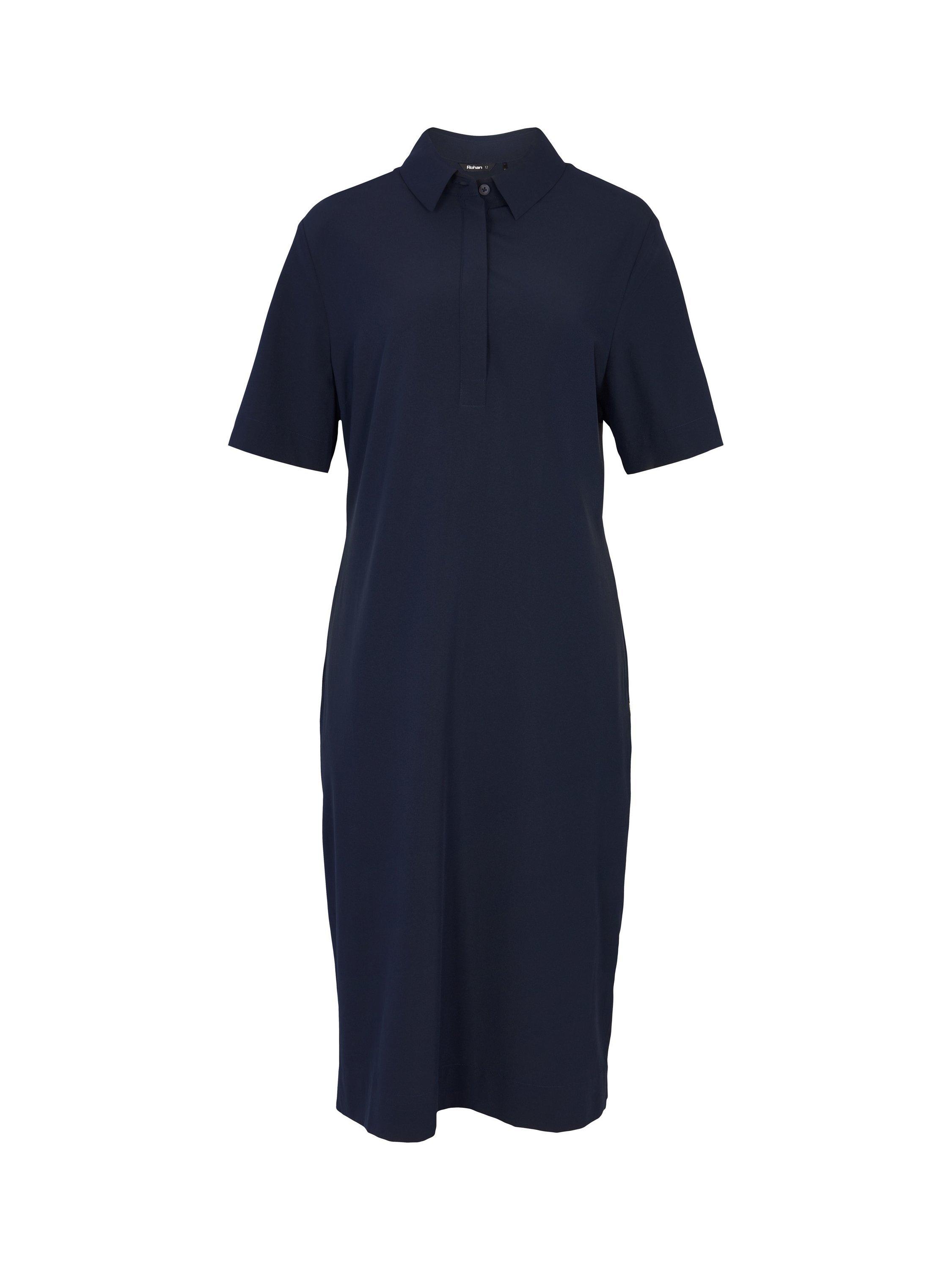 Product image 3 of 7, which shows Rohan Voyager Collared Dress, True Navy, 10R