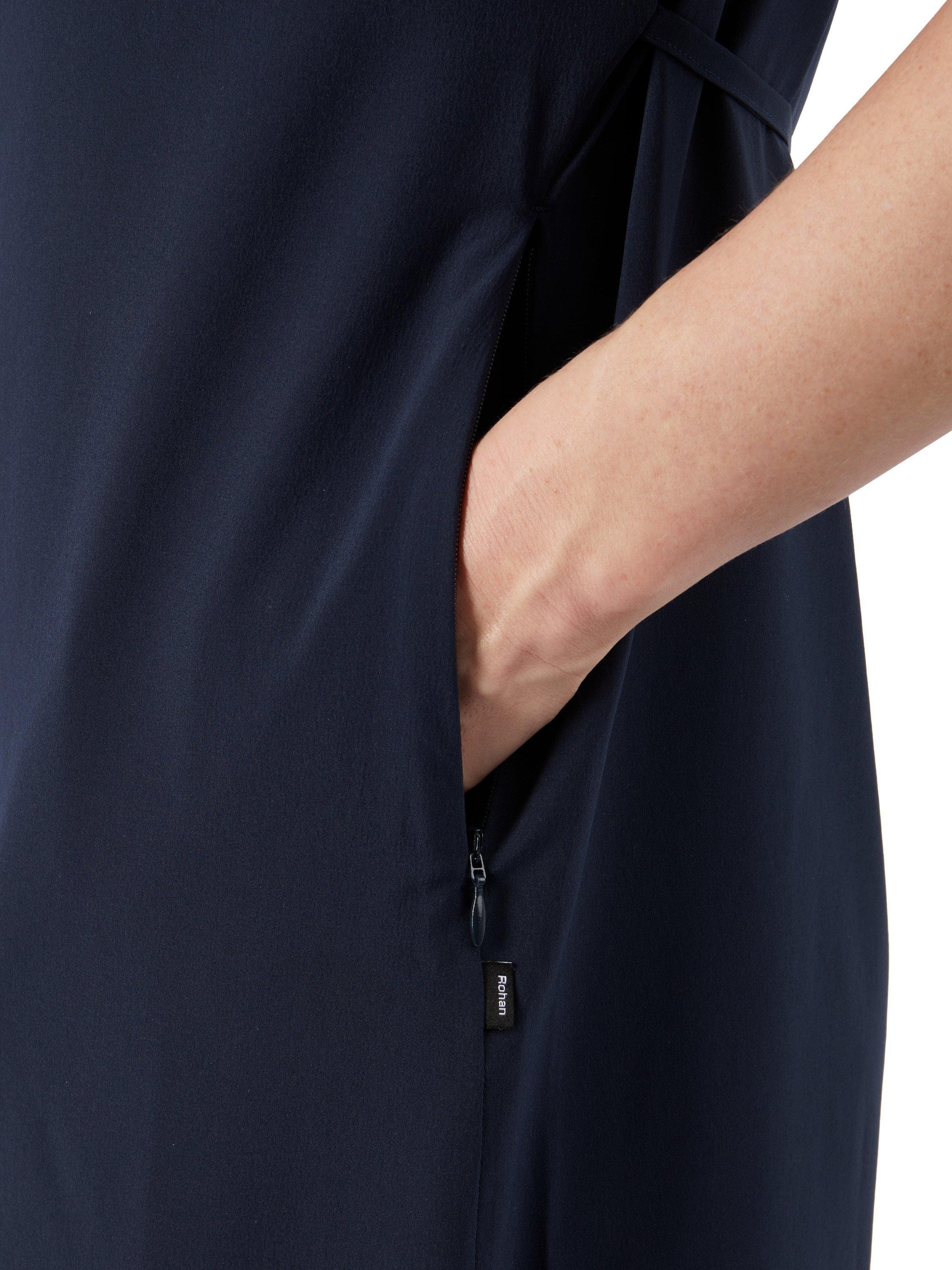 Product image 6 of 7, which shows Rohan Voyager Collared Dress, True Navy, 10R