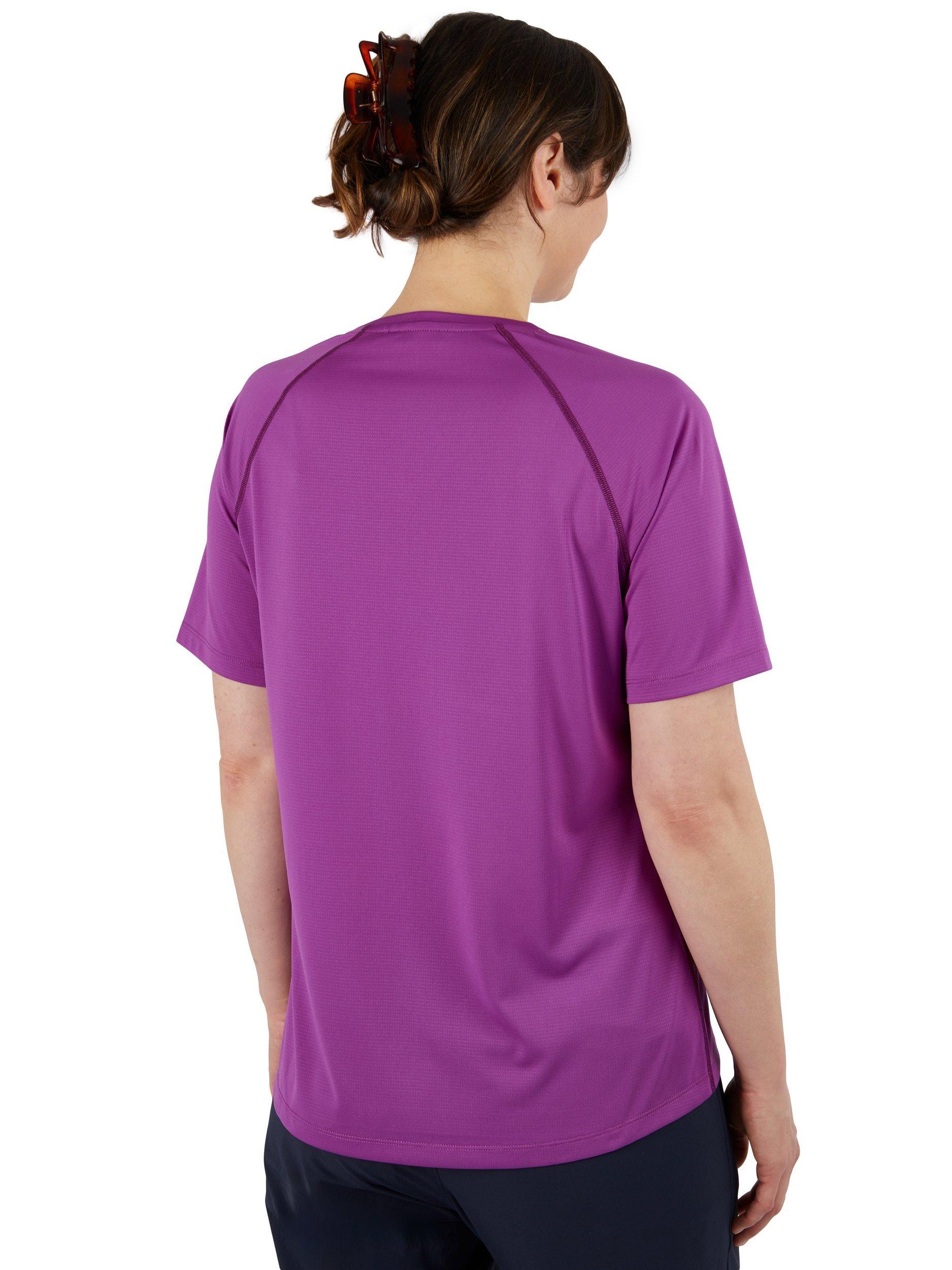 Product image 2 of 11, which shows Rohan Women's Cirrus Active Short Sleeve Jersey T-Shirt, Allium Purple, XS