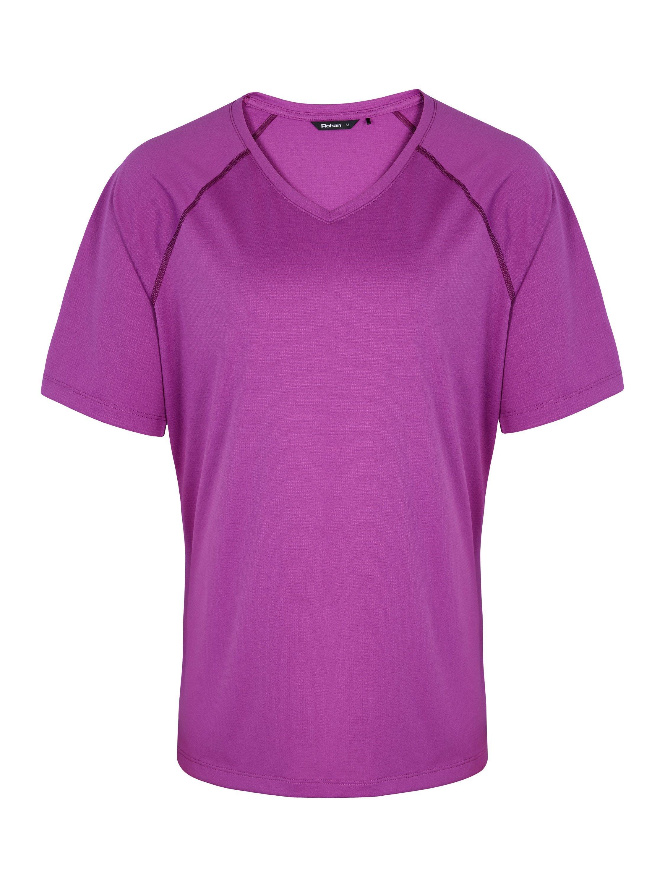 Product image 3 of 11, which shows Rohan Women's Cirrus Active Short Sleeve Jersey T-Shirt, Allium Purple, XS