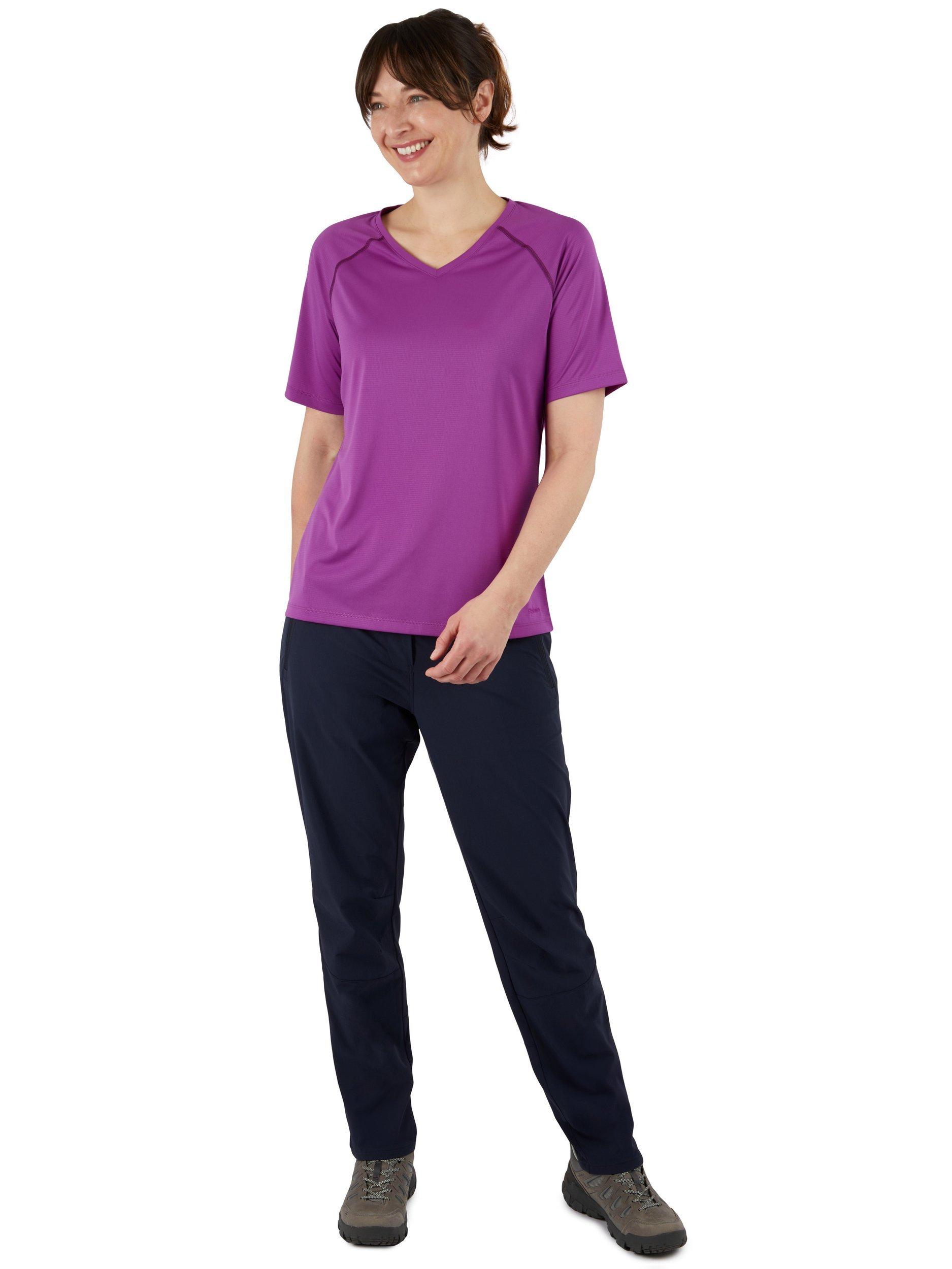 Product image 4 of 11, which shows Rohan Women's Cirrus Active Short Sleeve Jersey T-Shirt, Allium Purple, XS
