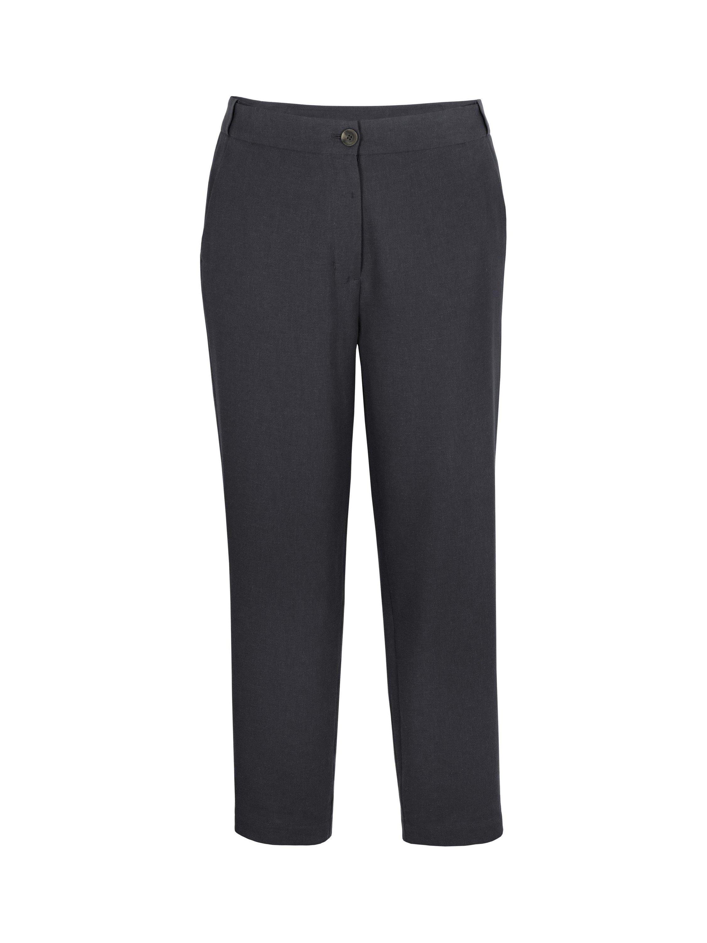 Product image 2 of 3, which shows Rohan Women's Brisa Linen Lightweight Trousers, Carbon, 8S