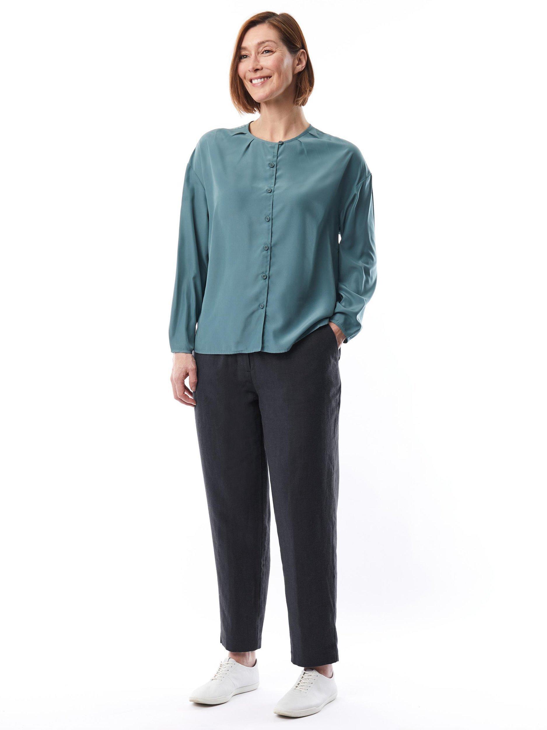 Product image 3 of 3, which shows Rohan Women's Brisa Linen Lightweight Trousers, Carbon, 8S