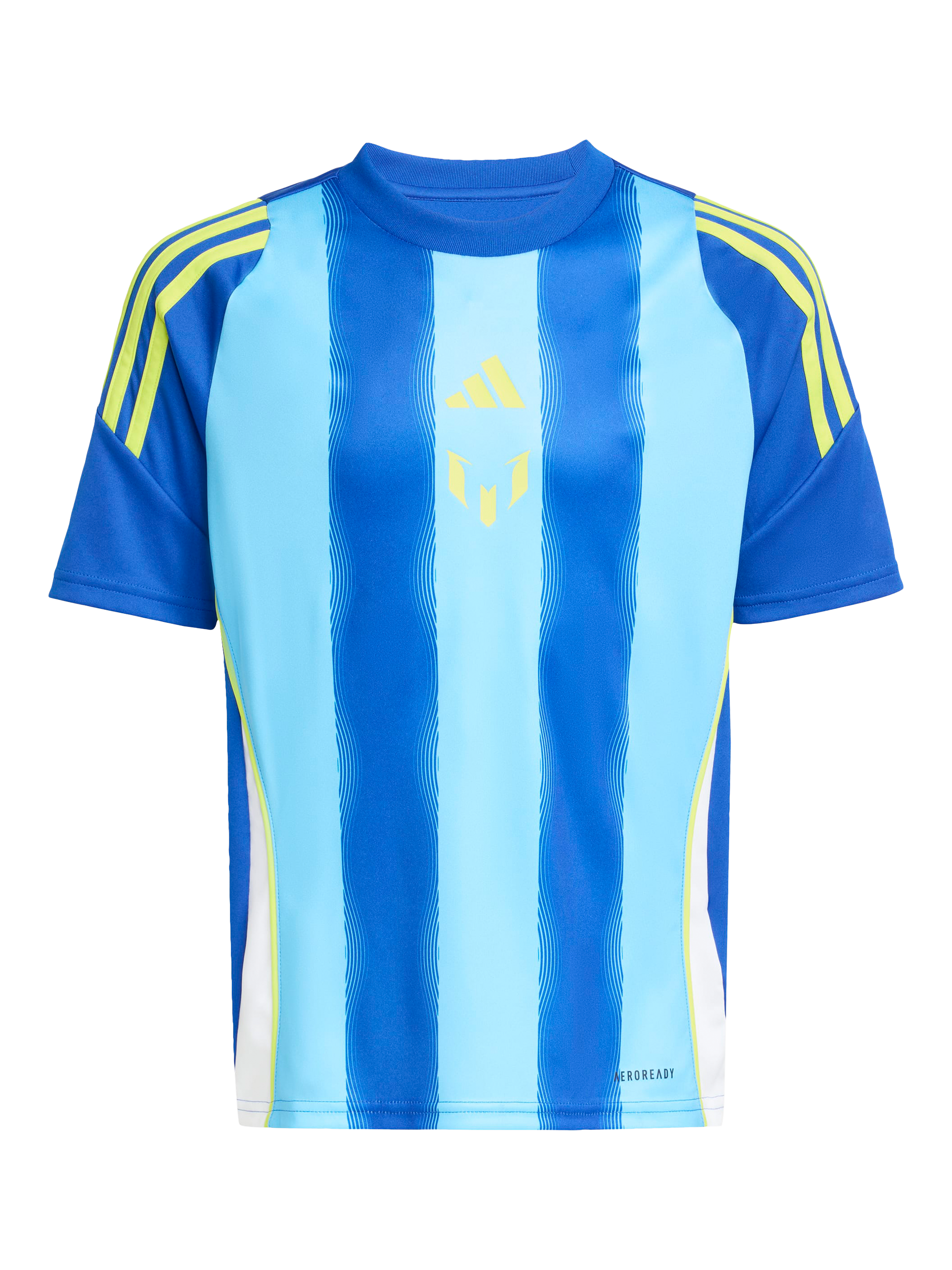Product image 6 of 7, which shows adidas Kids' Messi Short Sleeve Crew Neck Jersey, Royal Blue, 5-6 years