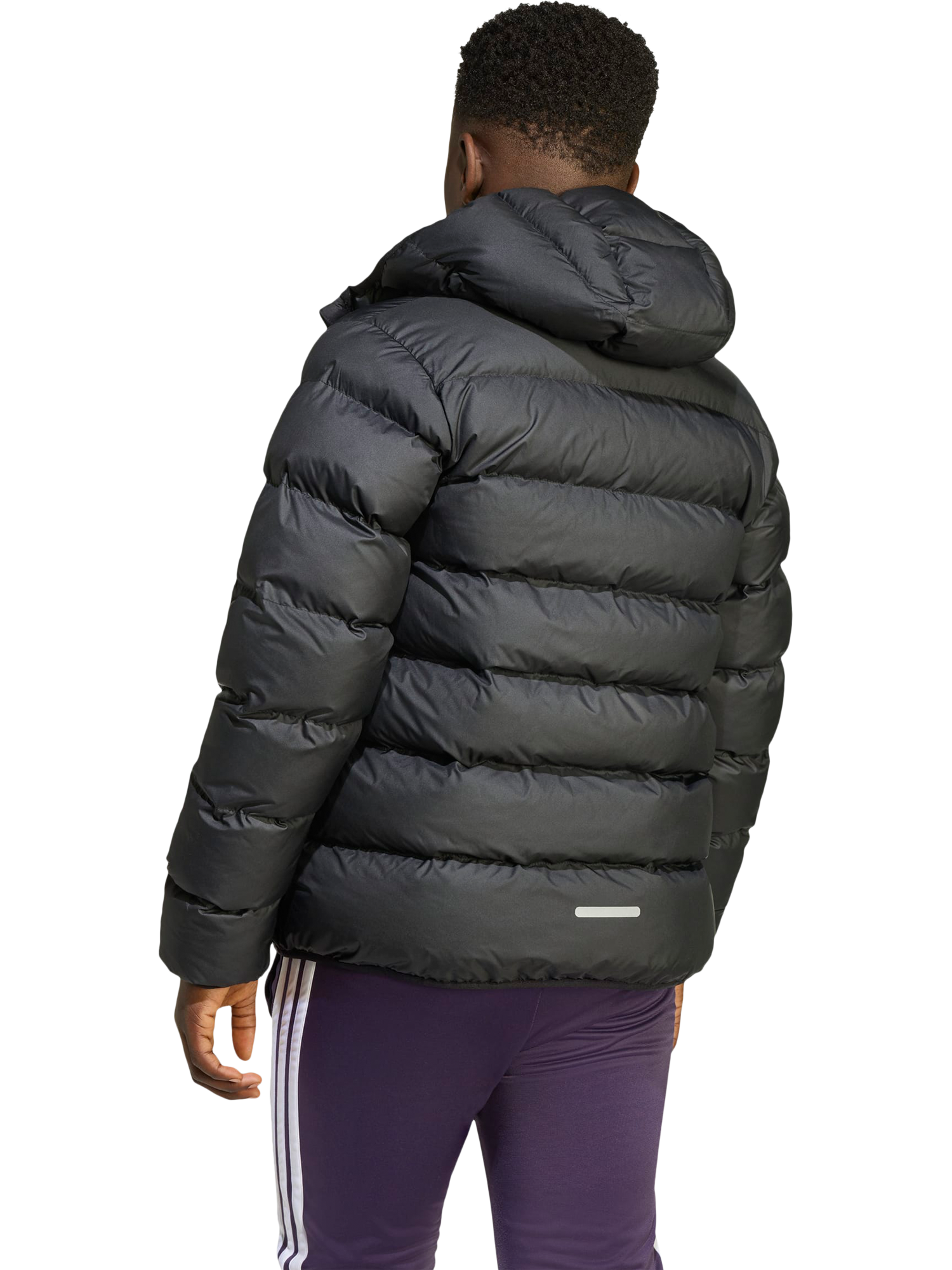 Product image 2 of 6, which shows adidas Kids' Hooded Padded Jacket, Black, 9-10 years