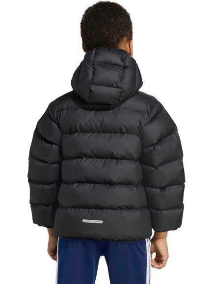 adidas Kids' Hooded Padded Jacket, Black - view 2, Black