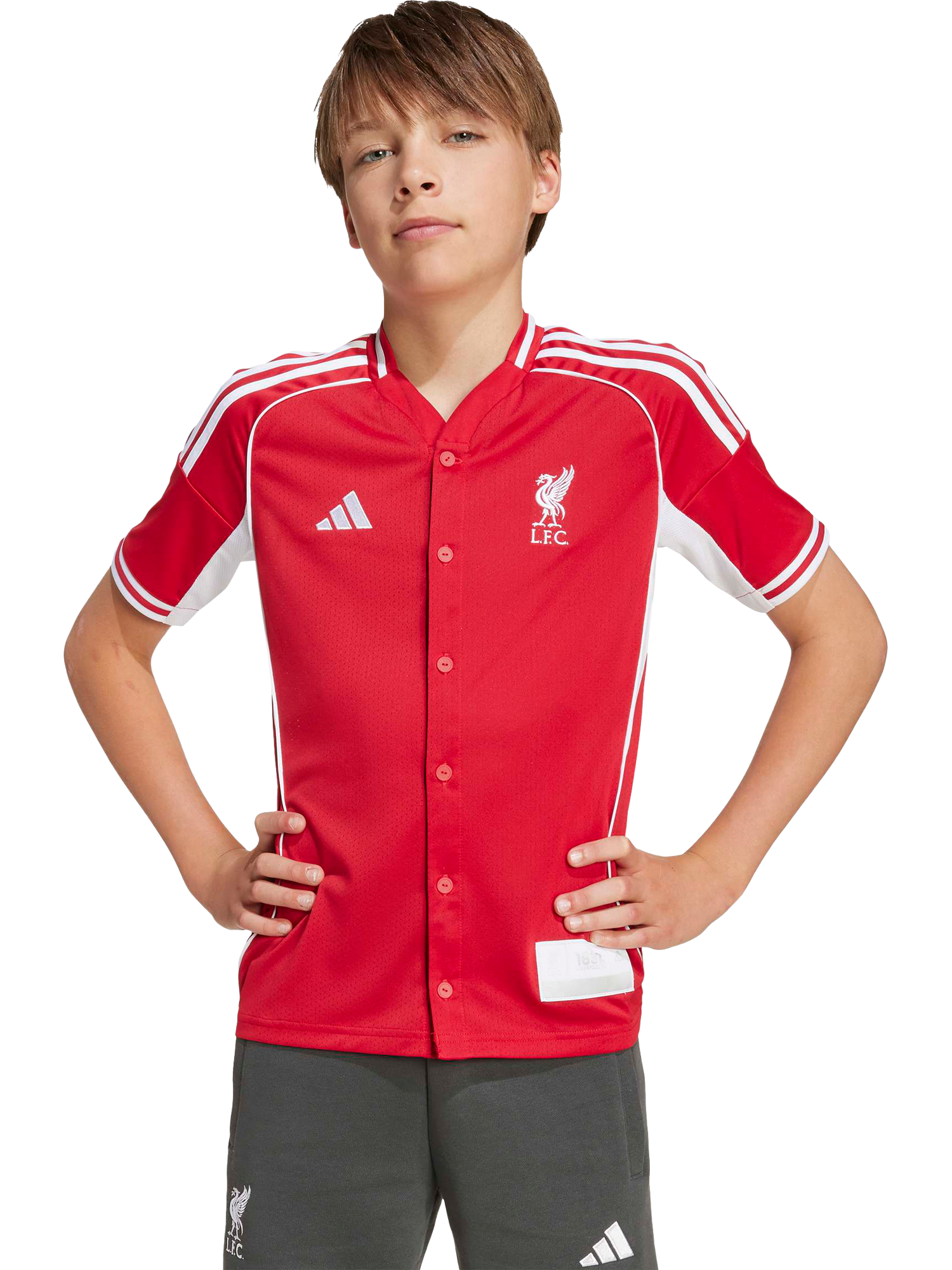 adidas Kids' Liverpool FC Shirt, Red