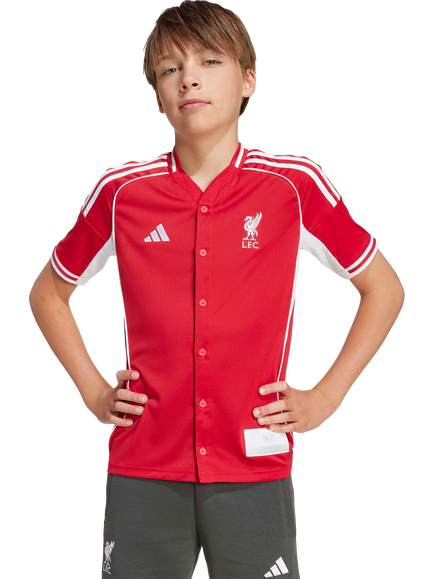 adidas Kids' Liverpool FC Shirt, Red, Red