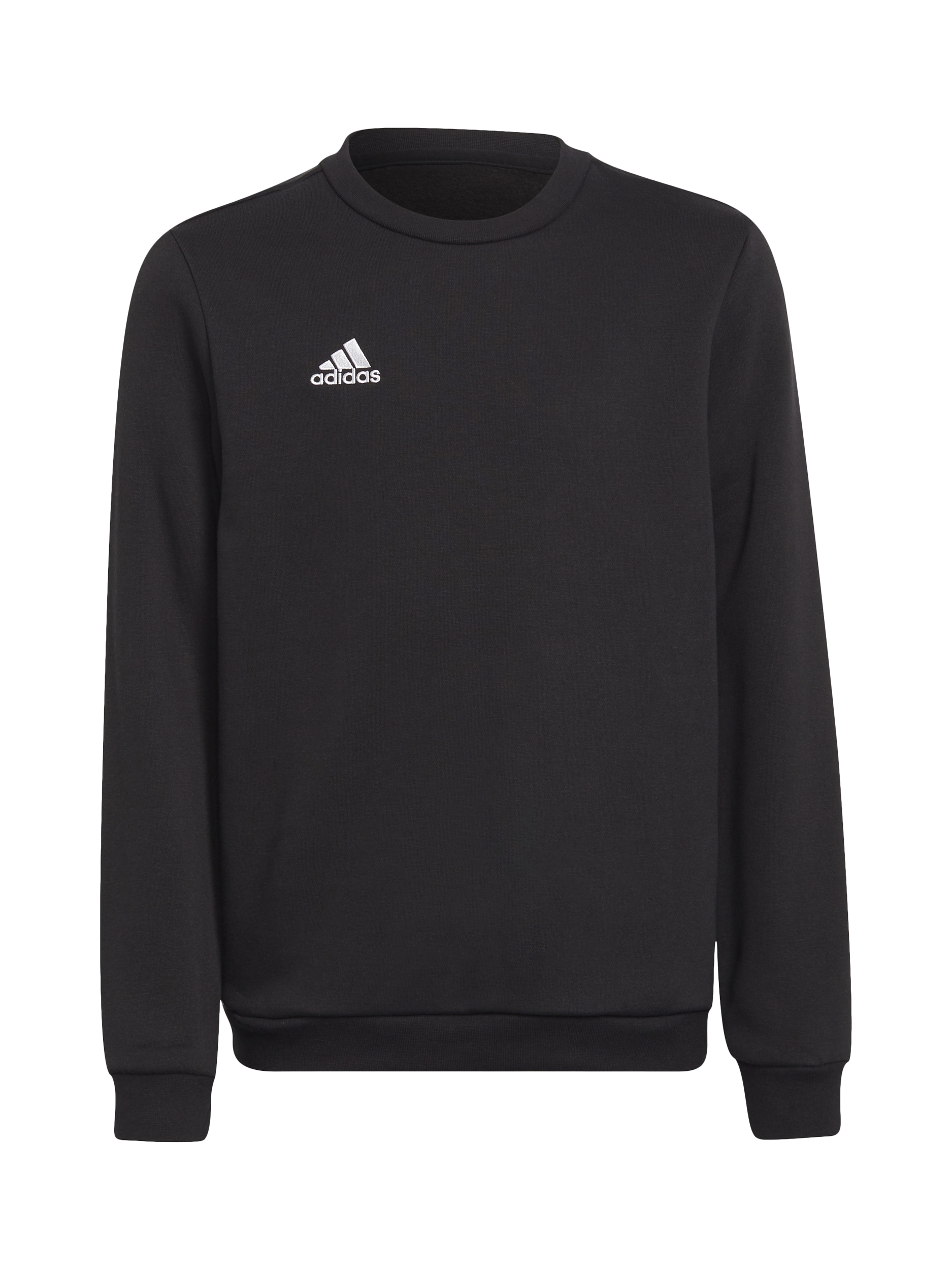 Product image 1 of 5, which shows adidas Kids' Cotton Blend Crew Neck Sweatshirt, Black, 5-6 years