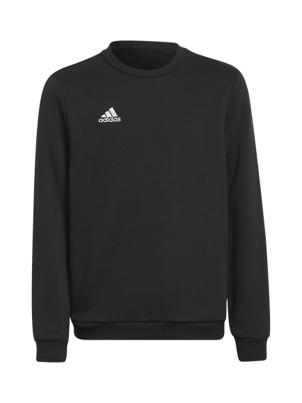 adidas Kids' Cotton Blend Crew Neck Sweatshirt, Black, Black