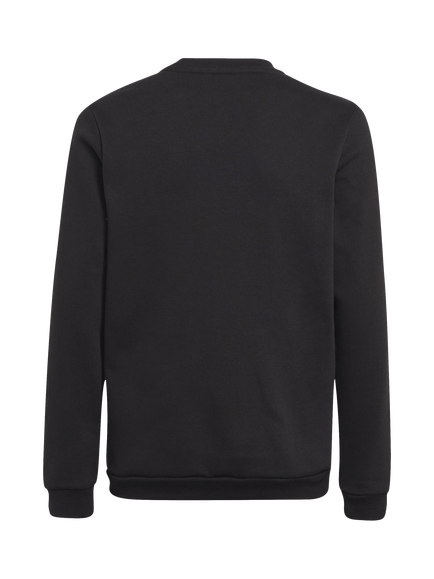 adidas Kids' Cotton Blend Crew Neck Sweatshirt, Black - view 2, Black