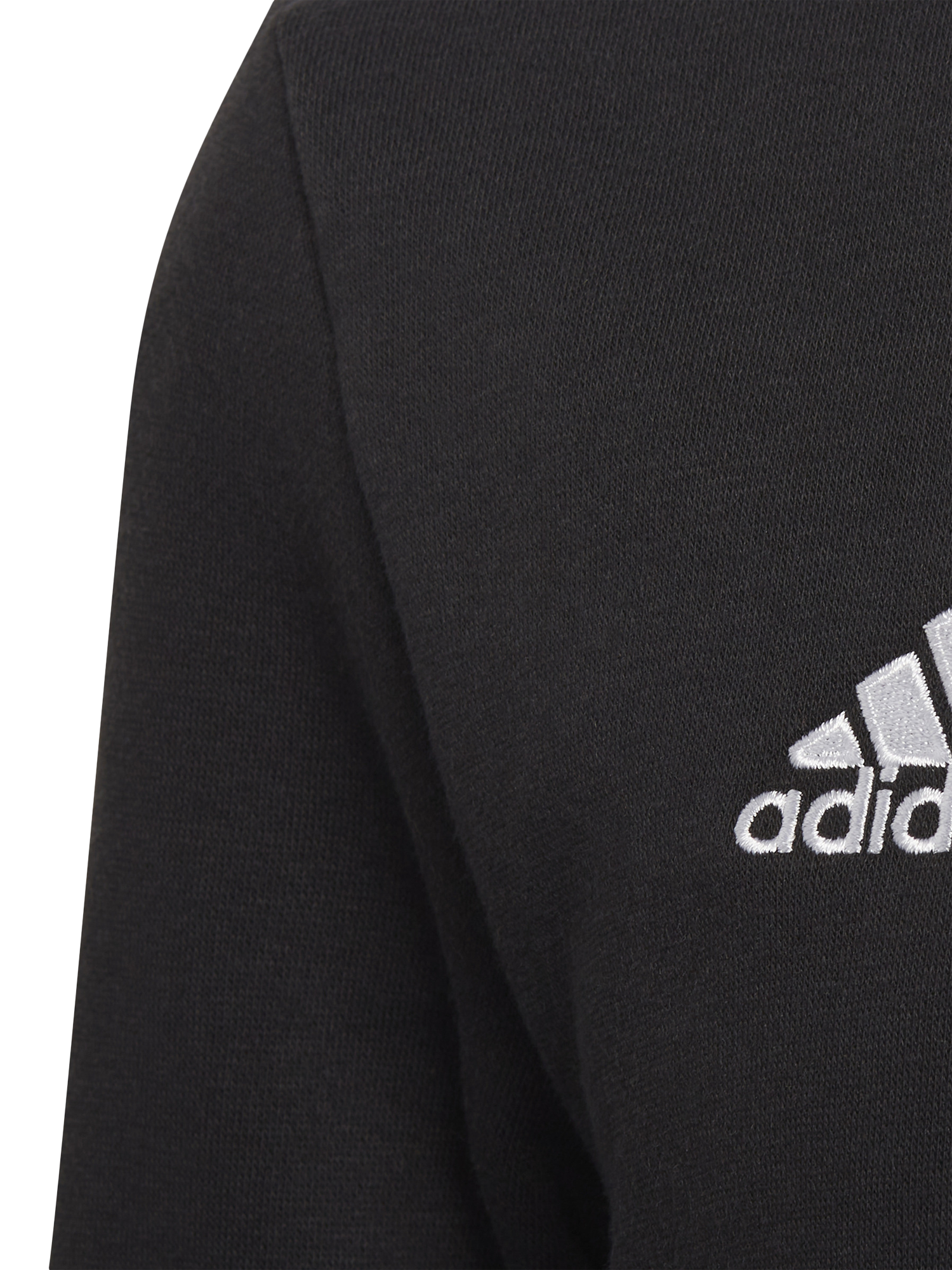 Product image 3 of 5, which shows adidas Kids' Cotton Blend Crew Neck Sweatshirt, Black, 5-6 years