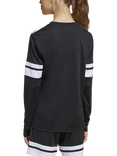 adidas Kids' Squadra25 Jersey Long Sleeve Top, Black/White