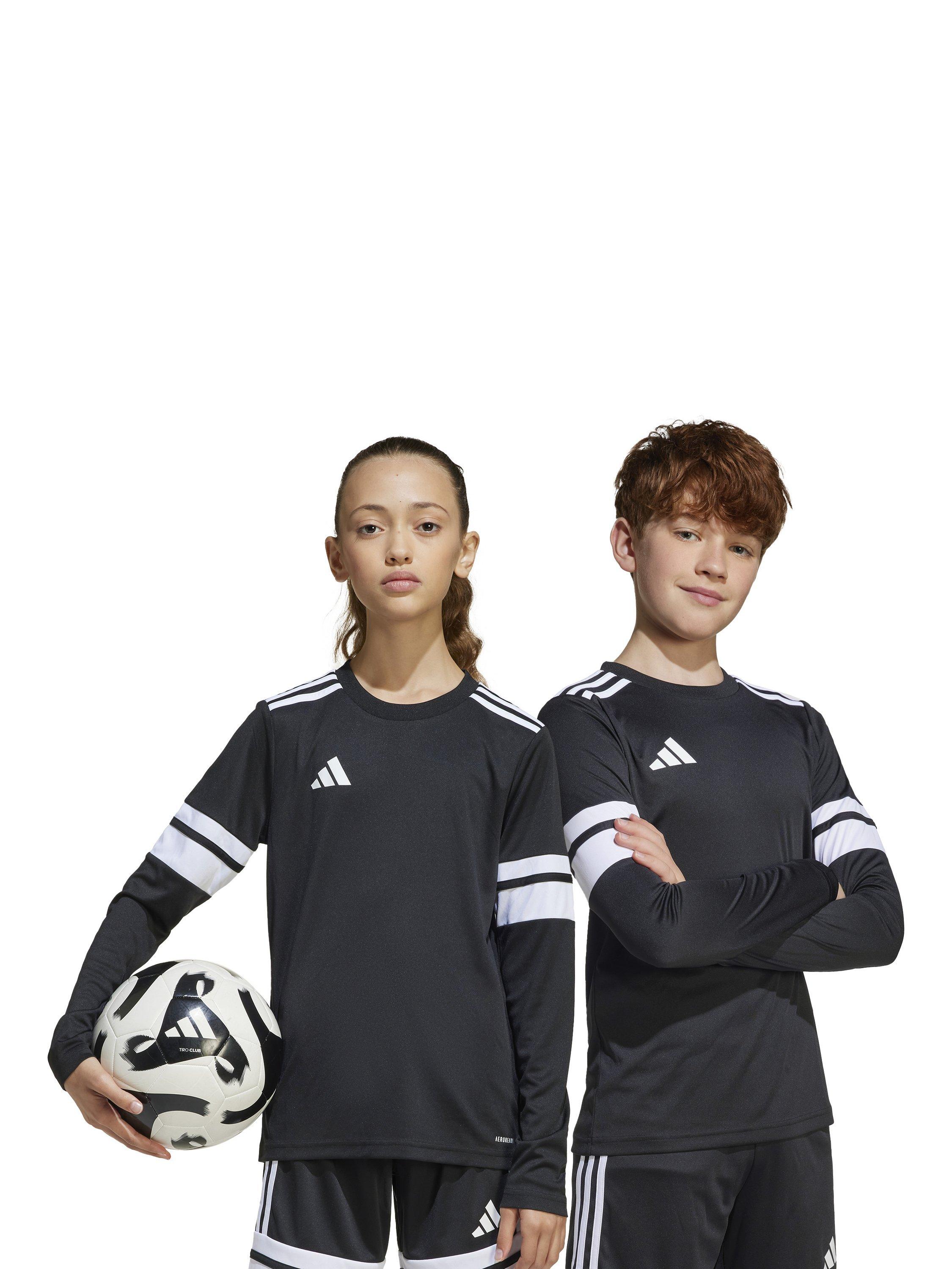 Product image 7 of 8, which shows adidas Kids' Squadra25 Jersey Long Sleeve Top, Black/White, 5-6 years