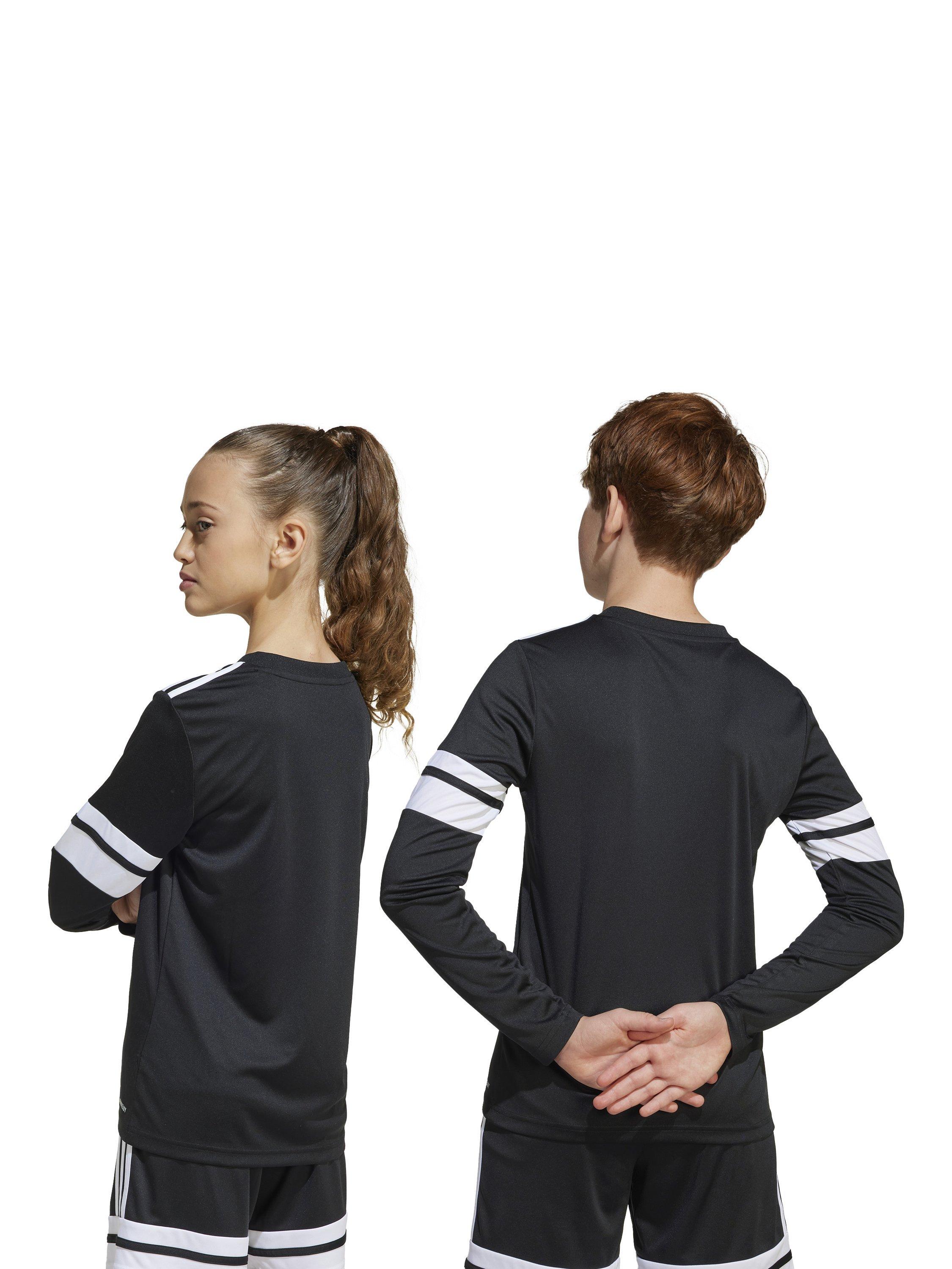 Product image 8 of 8, which shows adidas Kids' Squadra25 Jersey Long Sleeve Top, Black/White, 5-6 years