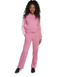 adidas Kids' Cotton Blend Essentials Tracksuit, Pink/White