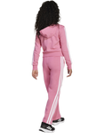 adidas Kids' Cotton Blend Essentials Tracksuit, Pink/White