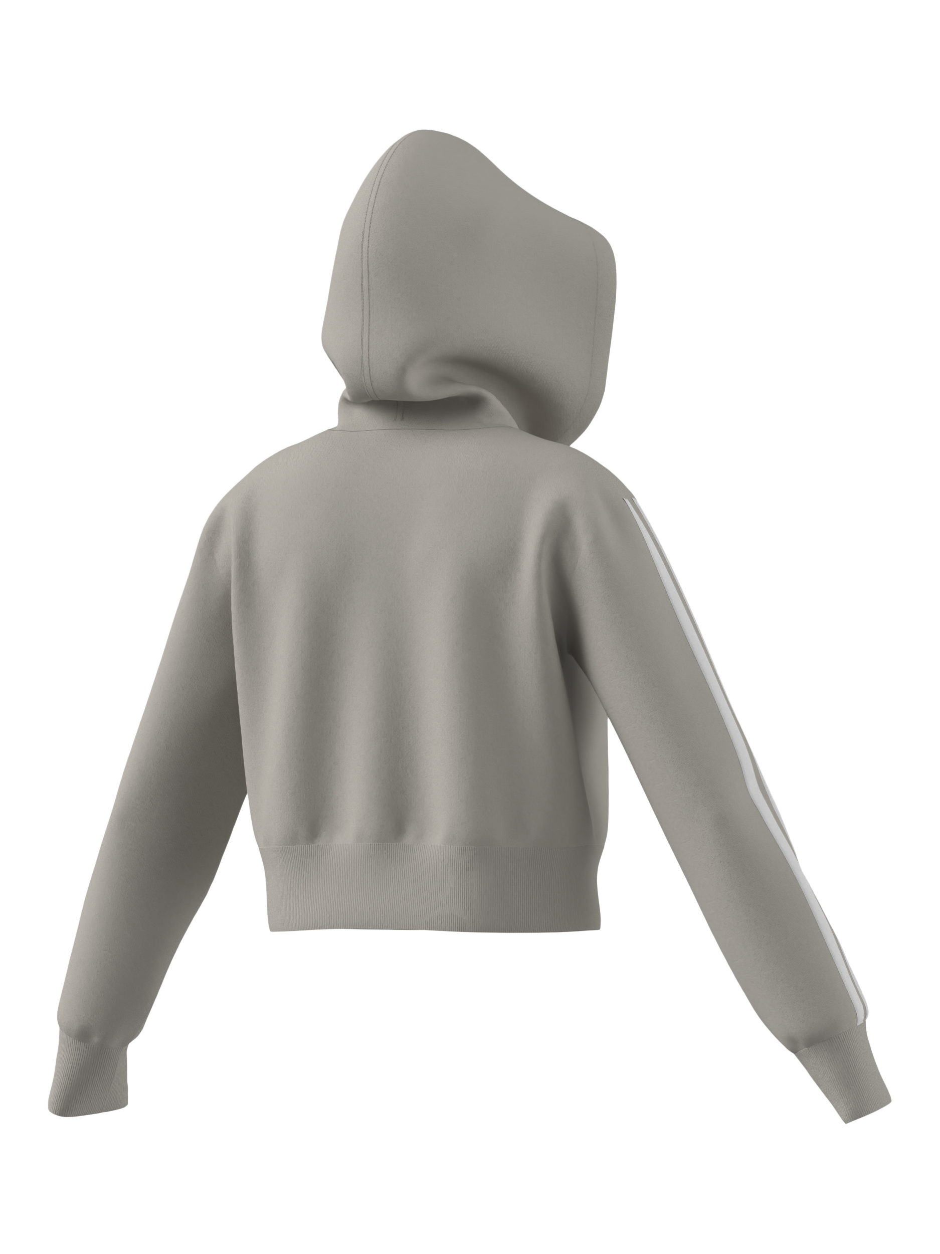 Product image 2 of 2, which shows addias Kids' Cotton Blend Essentials Full Zip Hoodie, Wonalu/White, 7-8 years