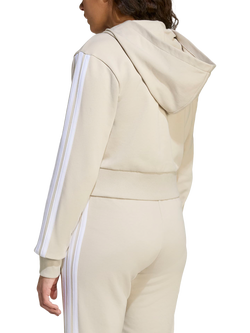 addias Kids' Cotton Blend Essentials Full Zip Hoodie - view 2, Wonalu/White