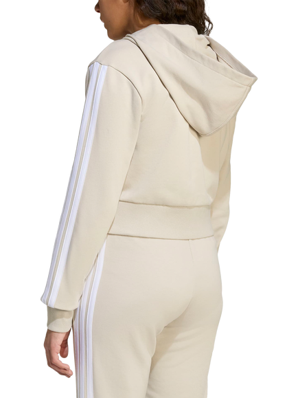addias Kids' Cotton Blend Essentials Full Zip Hoodie - view 2, Wonalu/White