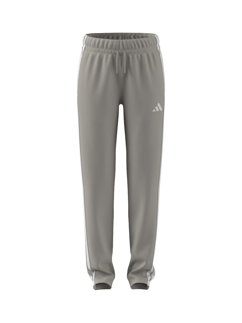 Product image 1 of 4, which shows adidas Kids' Cotton Blend Essentials Drawstring Trousers, Wonalu/White, 7-8 years