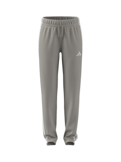 adidas Kids' Cotton Blend Essentials Drawstring Trousers, Wonalu/White, Wonalu/White