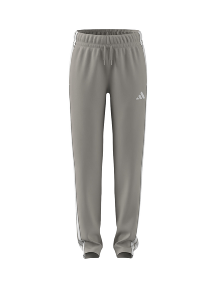 adidas Kids' Cotton Blend Essentials Drawstring Trousers, Wonalu/White, Wonalu/White