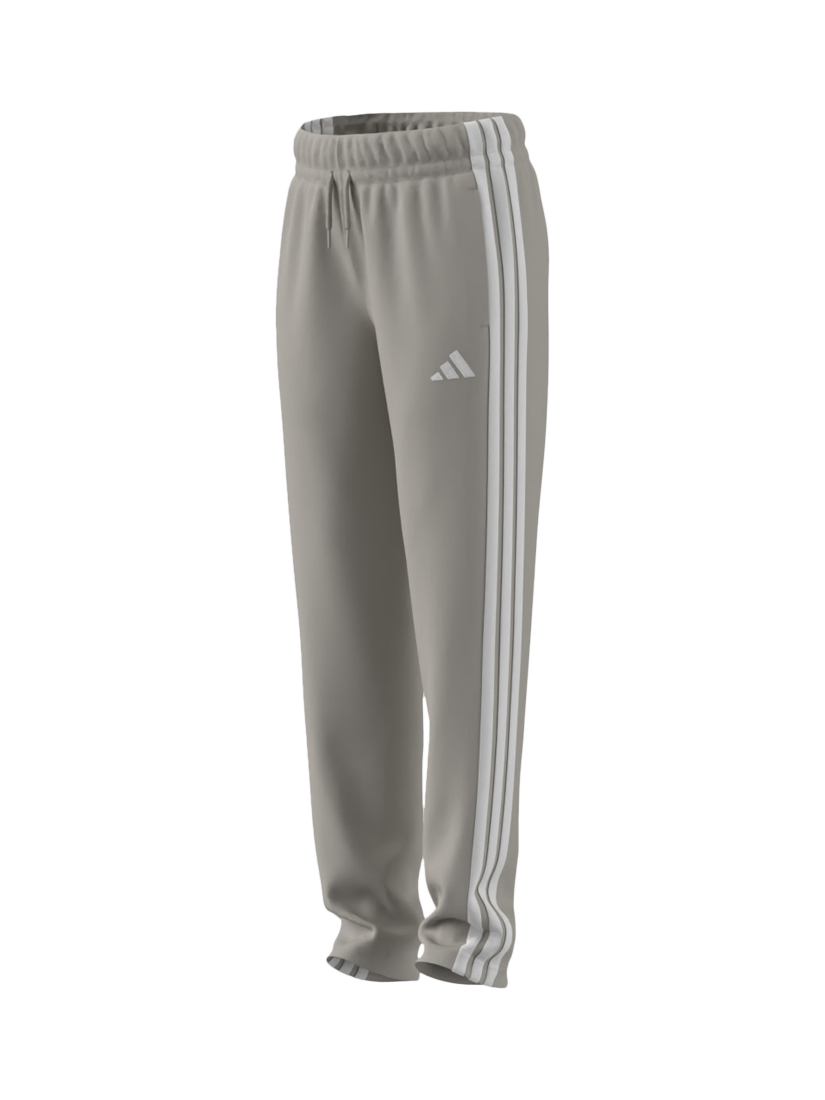 Product image 3 of 4, which shows adidas Kids' Cotton Blend Essentials Drawstring Trousers, Wonalu/White, 7-8 years