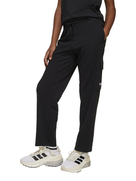 adidas Kids' Essentials Cargo Trousers, Black/White, Black/White