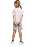 adidas Kids' Unisex Cotton Essentials T-Shirt Set, Pink/Grey