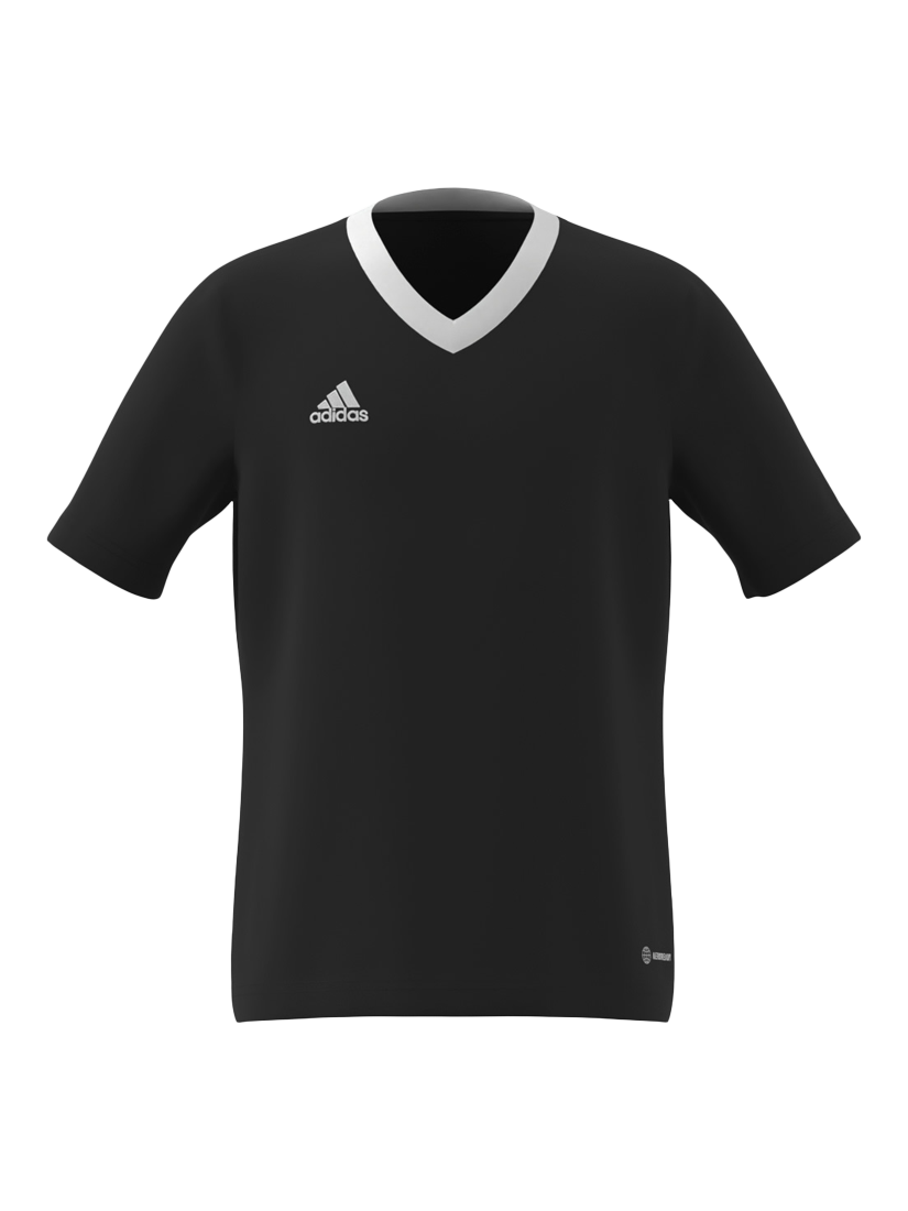 Product image 1 of 3, which shows adidas Kids' Football Jersey Shirt, Black, 5-6 years