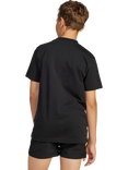 adidas Kids' Essentials Cotton T-Shirt, Black/White