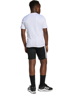 adidas Kids' Train Essentials 3-Stripes T-Shirt and Shorts Set, White/Black - view 2, White/Black