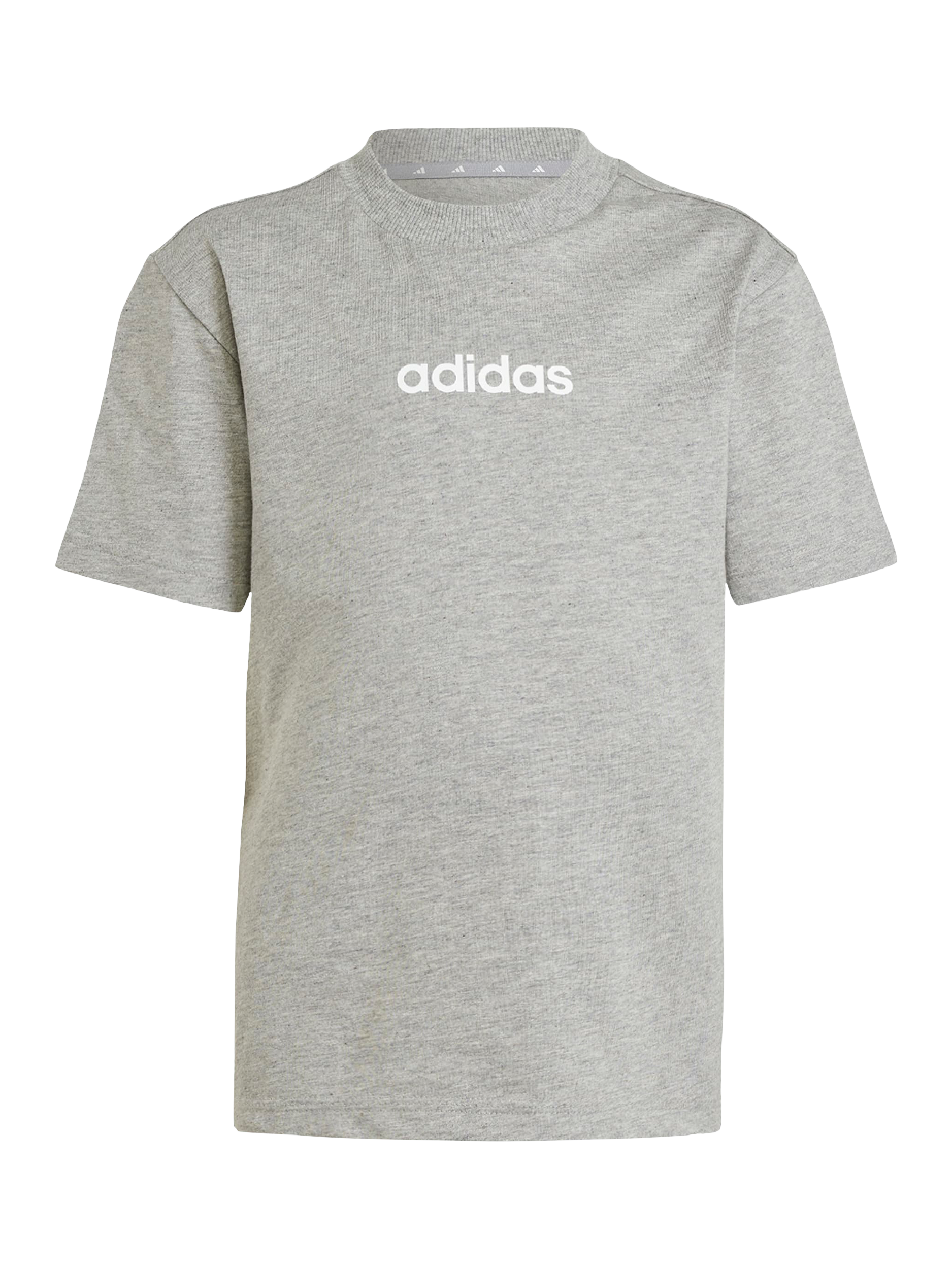 Product image 4 of 5, which shows adidas Kids' Essentials T-Shirt and Short Set, Grey/White, 3-4 years