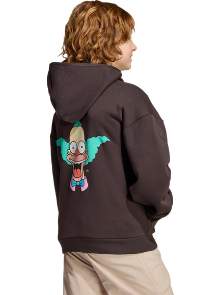 adidas Kids' x The Simpsons Cotton Blend Hoodie, Brown - view 2, Brown