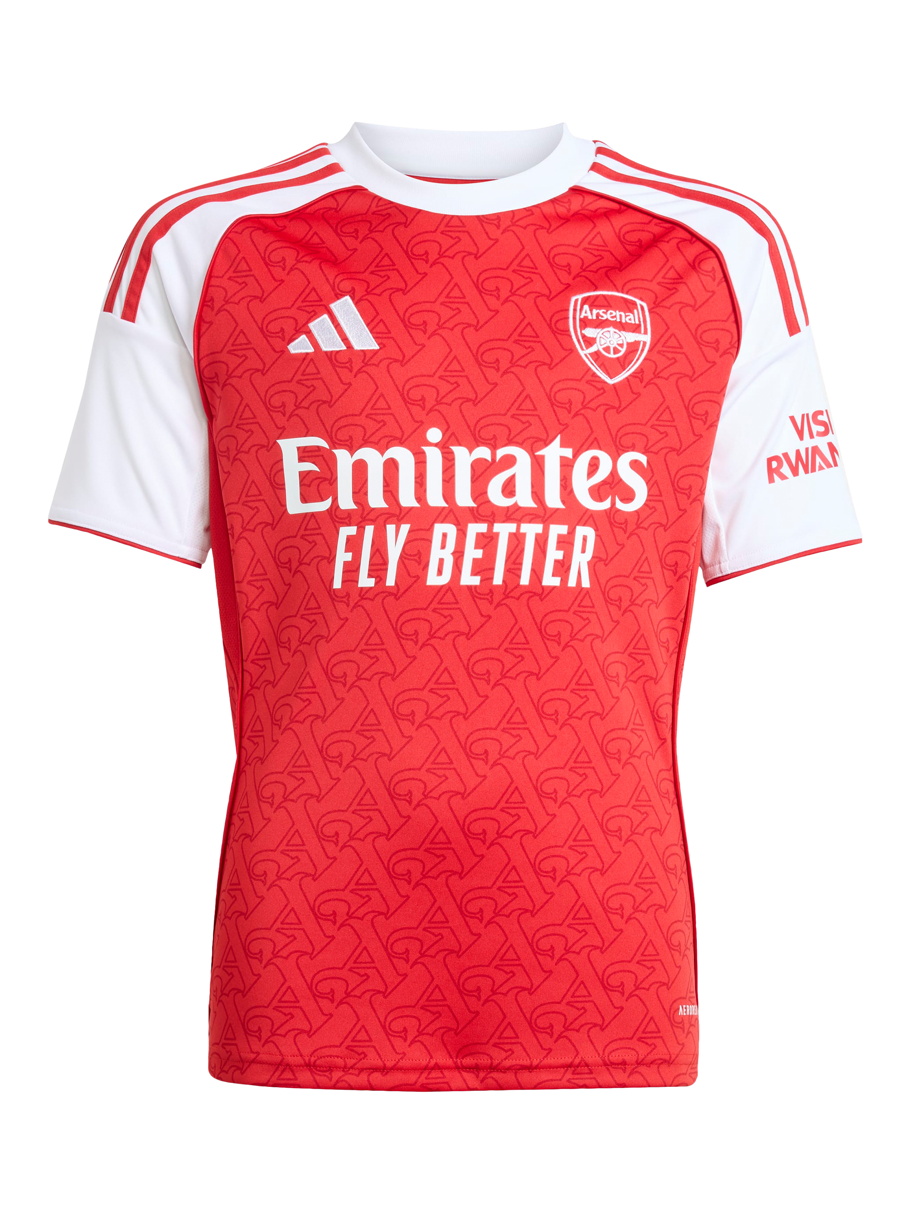 Product image 5 of 6, which shows adidas Kids' Arsenal Football Club Home Jersey Top, Betsca/White, 7-8 years