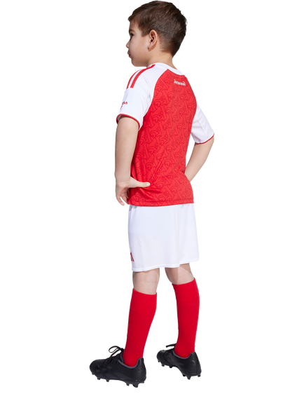 adidas Kids' Arsenal Football Club Home Mini Kit, Red/White - view 2, Betsca/White